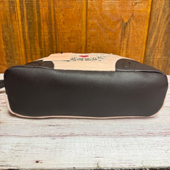 Juicy Couture Pink Diamond Heritage Velour Satchel Bag - Picture 4 of 5